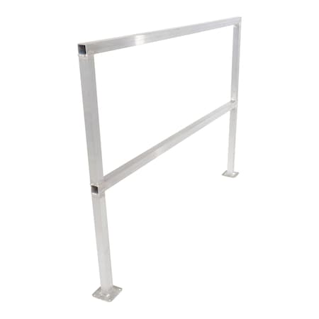 Vestil ALUMINUM SAFETY HANDRAIL NO TOEBOARD 60 IN SQ-A-60